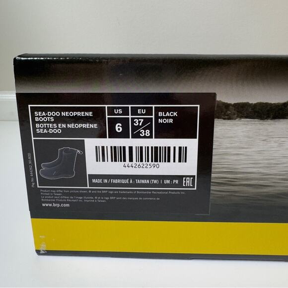 Sea-Doo Neoprene Water Boots Black Unisex Men’s 6 / Women’s 8 Jet Ski Ocean NIB - Picture 10 of 12